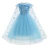 Falda de princesa Aisha azul congelada falda de manga corta sin mangas de verano con mangas abullonadas Aisha explosiones una generación de cabello