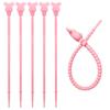 Correa de Silicona de Osito para Llavero DIY Cadena de Cuentas Cordón Colgante para Ropa Bolsa Joyería Hecha a Mano Accesorios para Llavero