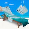 Novo Produto Capa de Cadeira de Praia de Microfibra Bolsa para Toalha de Praia Impressão Digital 3D Série Fashion Litoral Toalha para Cadeira de Praia