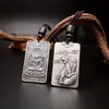 Colgante Chiba Plata Tailandesa Signo del Zodiaco Doce Dios Guardián Colgante para Hombres: Colgante de Rata, Buey, Tigre, Conejo, Dragón, Serpiente, Caballo, Oveja, Mono, Gallo, Perro, Cerdo