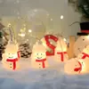 Luzes de Natal de Fio LED Papai Noel Boneco de Neve Árvore de Natal Enfeites Pendurados Luzes de Natal Luzes Decorativas Brilhantes