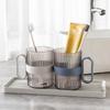 Taza de Enjuague Bucal Transparente de Lujo Ligero para Parejas Taza Sencilla para Cepillo de Dientes Infantil Taza de Plástico Taza de Enjuague Bucal de Alto Valor Taza Dental