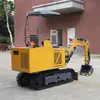 08 Escavadeira Hidráulica Pequena Equipamento de Trituração e Escavação Interna Estufa Reforma de Terras Agrícolas Máquinas de Construção de Terraplenagem