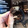 Faixa de Cabeça Adulto Coreana Acessórios de Cabelo Estampa de Leopardo Headwear Nó Arco-Íris Bola de Metal Corda de Cabelo Simples Moda Faixa de Cabelo Elástico