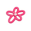 Cuentas de Flor Irregulares Huecas de Colores Dulces Pintadas en Spray Accesorios de Colgante para Collar Hecho a Mano DIY Venta al por Mayor