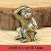 Fabricante Atacado Latão Retrô Zodíaco Mini Enfeites de Desenho Animado Artesanato de Metal Bronze Antigo Estilo Chinês