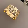 Pulsera Irregular Cóncava Retro Europea y Americana, Pulsera de Diseño Exagerado Personalizada, Pulsera Elegante Simple y de Moda Nicho