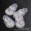 Colgante de Calcedonia Natural Fudou Ruyi Lock Hojas Colgante de Mariposa Accesorios para Colgante de Collar DIY