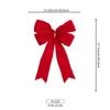 Decorações de Laços de Natal Vermelhos Decoração de Árvore de Natal Festa Interna Enfeites Pendurados Laços Decorativos de Veludo Vermelho Feitos Sob Medida