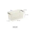 Cesta de Almacenamiento de Plástico Caja de Almacenamiento para Archivos de Escritorio Caja de Almacenamiento para Artículos Varios Cesta de Almacenamiento Boca Estrecha Cesta de Almacenamiento Rectangular