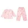 Pijama para Niña Primavera y Otoño 2026 Nuevo Verano Modal Manga Larga Conjunto de Ropa para el Hogar Infantil para Niñas y Bebés