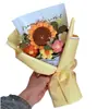 Buquê de rosas e tulipas de lã tricotado à mão, produto acabado, presente de Dia dos Namorados para namorada, presente de aniversário