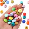 Ábaco Amazon Contas de Silicone Feito à Mão Joias DIY Pulseira de Bebê Colar Acessórios Contas de Ábaco Cor de Silicone