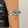Pulseira Tecida à Mão com Dragão de Esmalte Vintage de Nicho Pulseira de Dragão Cravejada com Diamantes Transfronteiriça Europeia e Americana Joia Versátil Personalizada para Homens