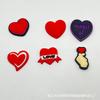 [Serie de San Valentín] Zapatos de PVC con agujeros, flores, comercio electrónico transfronterizo, hebillas, accesorios decorativos de bricolaje para jardín