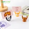 Paisaje miniatura animal creativo con mano levantada clip para mensajes accesorios decorativos DIY adornos mini de escritorio para coche