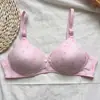 Fabricante de Sujetador Push-Up Cómodo sin Aros de Dos Filas de Broches Delgado Estampado para Ropa Interior Femenina de Comercio Exterior Transfronterizo