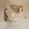 Tela de Fondo para Transmisión en Vivo de Lujo Ligero para Interiores Papel Tapiz Estéreo 3D Cálido y Acogedor Sala de Estar de Alta Gama Ancla Simple Masculina y Femenina