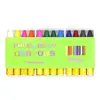 Set de Lápices de Colores para Rostro de 12 Colores Pluma Lavable Soluble en Agua para Pintura Facial Tatuaje Graffiti Maquillaje de Rostro DIY Halloween Lápiz