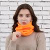 Bufanda para exteriores de doble capa, conjunto de cuello cálido para hombre y mujer, gorro multifuncional de invierno, bufanda de forro polar, gorro deportivo a prueba de viento de doble capa
