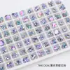 Dongzhou Cabeza de Gato Arte para Uñas Diamante Joyería Accesorios Punto Brillante Fondo Puntiagudo Diamante de Vidrio Nuevo Uña Diamante Pegajoso Uña Portátil Montículo de Uñas Diamante