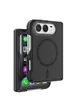 Aplicable para iPhone 18 Duo Funda Plegable Magnética con Sensación de Piel Mate para Teléfono Apple 18 Duo Bisagra Funda Protectora de Cobertura Total
