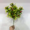Ramas Pequeñas de Frutas Artificiales, Racimos de Fresas de 5 Ramas, Flores Falsas, Ramo de Flores DIY de Rama de Fruta, Decoración de Sala de Estar, Granada para Año Nuevo