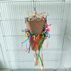 Juguete para loro juguete para pájaro taza de alimentación para forrajeo loro papel alambre para jalar morder juguete para moler boca aliviar juguete de peluche