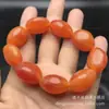 Contas de barril de cera de abelha âmbar amarelo de galinha de tamanho grande, contas redondas, contas de ábaco, pulseira de joias de cera de abelha de segunda geração para homens e mulheres
