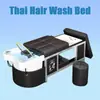 Cama de Terapia para la Cabeza Tailandesa Transfronteriza, Cama para Lavar el Cabello de Salón de Belleza, Calentador de Agua, Cama de Terapia para la Cabeza de Temperatura Constante Integrada con Circulación de Agua para Fumigación