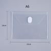 Transparente A4 Velcro File Bag A5 Horizontal Envelope Bag A6 Small Bill Storage Bag A7 Waterproof and Dustproof Certificate Bag