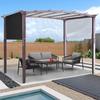Toldo parasol impermeable con protección solar UV de 5,2 x 2 metros, para muebles de exterior de verano, venta al por mayor de fábrica