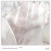 Tecido base estampado branco em estoque prata listra larga de beleza chiffon crepe xadrez 95% algodão/5% SP 89gsm cintura cruzada gola polo saia
