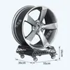 Soporte de Exhibición para Cubo de Rueda de Coche Soporte Fijo Soporte de Exhibición para Cubo de Rueda Piezas Modificadas con Soporte de Exhibición de Rueda Puede Girar 360 grados Girar