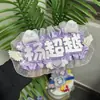 Ju Jingyi y Hou Mingyi Colgante Terminado Reflectante DIY para Fans Mercancía de Celebridades Texto Creativo Nombre Fieltro Lindo