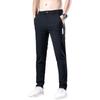 Pantalones Largos de Seda de Hielo para Hombre, Pantalones Casuales Delgados Elásticos, Verano Sueltos Comercio Exterior Versátiles Modernos Talla Grande Rectos para Hombre