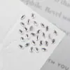 Taladro de uñas mixto Mini tamaño pequeño arte de uñas plano forma especial diamante mixto k 9luz de luna blanco joyería para uñas al por mayor