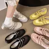 Sapatos Mary Jane Femininos Retrô Sapatilhas de Corte Baixo para Mulheres Versátil Nicho Aumentadores de Altura Tira Única Casual Sapatos de Treino Alemães