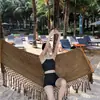 Desejo Puro Estilo Xiaoxiang High-End Casual Resort Piscina Termal Saia Biquíni Biquíni Maiô Dividido para Mulheres