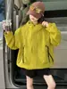Chaqueta cortavientos con capucha para niña para primavera y otoño, a prueba de viento e impermeable, para niñas mayores, chaqueta casual para exteriores, estilo otoñal moderno