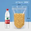 Bolsas Transparentes Auto-Soportantes Hechas de Nuevos Materiales, Seguras para Contacto con Alimentos, Bolsas con Cierre Fácil de Romper, Bolsas Ecológicas a Prueba de Humedad, Bolsas con Sellado de Ocho Lados para Granos, Personalizables