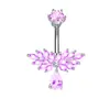 AliExpress eBay Amazon Explosões Unha Umbigo De Aço Inoxidável Com Zircon Umbigo Anel Corpo Piercing Jóias