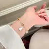 2025 nuevo exquisito pulsera de calabaza de lirio blanco luna pulsera de diamante de alta calidad diseño de nicho de lujo ligero