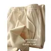 Ótimo Custo-Benefício! Forrado com Fleece, Grosso, Macio, Sensação de Nuvem, Cintura Elástica, Calça Casual de Corte Reto, Calça Larga Solta para Mulheres, Novo para o Inverno