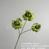 Ramo de rosas artificiales de 3 cabezas, ideal para decoración de bodas, materiales para manualidades, flores artificiales para paisajismo, adornos decorativos, venta al por mayor