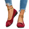 Sapatos Baixos de Bico Redondo Estilo Novo para Mulheres, Sapatos da Moda para Mães 2025, Sapatos Casuais Slip-On com Strass para Outono, Tamanho Grande