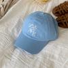 Gorra de Béisbol Coreana de Copa Blanda con Letras Bordadas para Mujer Nueva Reductora de Edad Cara Pequeña Combinable Parasol Casual de Algodón para Hombre