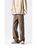 Jeans Cargo Americanos Retro Marrón Maillard Multibolsillos para Hombre High Street Pierna Recta Acampanados Pantalones Cleanfit