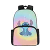 Mochila Escolar Stitch Stitch Mochila Lilo y Stitch Mochila Tela Oxford Mochila de Doble Capa Mochila Escolar