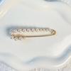 Broche de lapela feminino de alta qualidade, fofo, anti-exposição, all-match, com pino para cintura ajustada, fixo com cristal, moderno